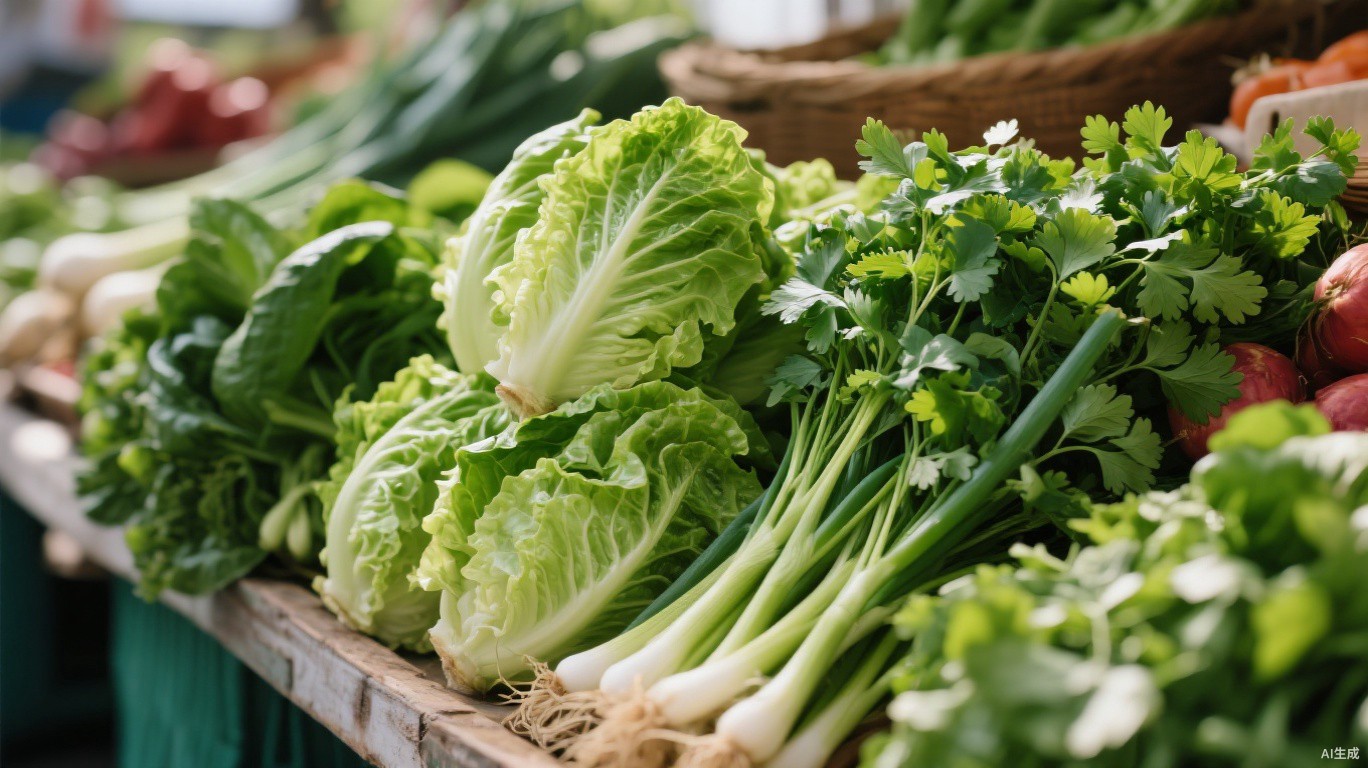 Verduras e hortaliças verdinhas na banca